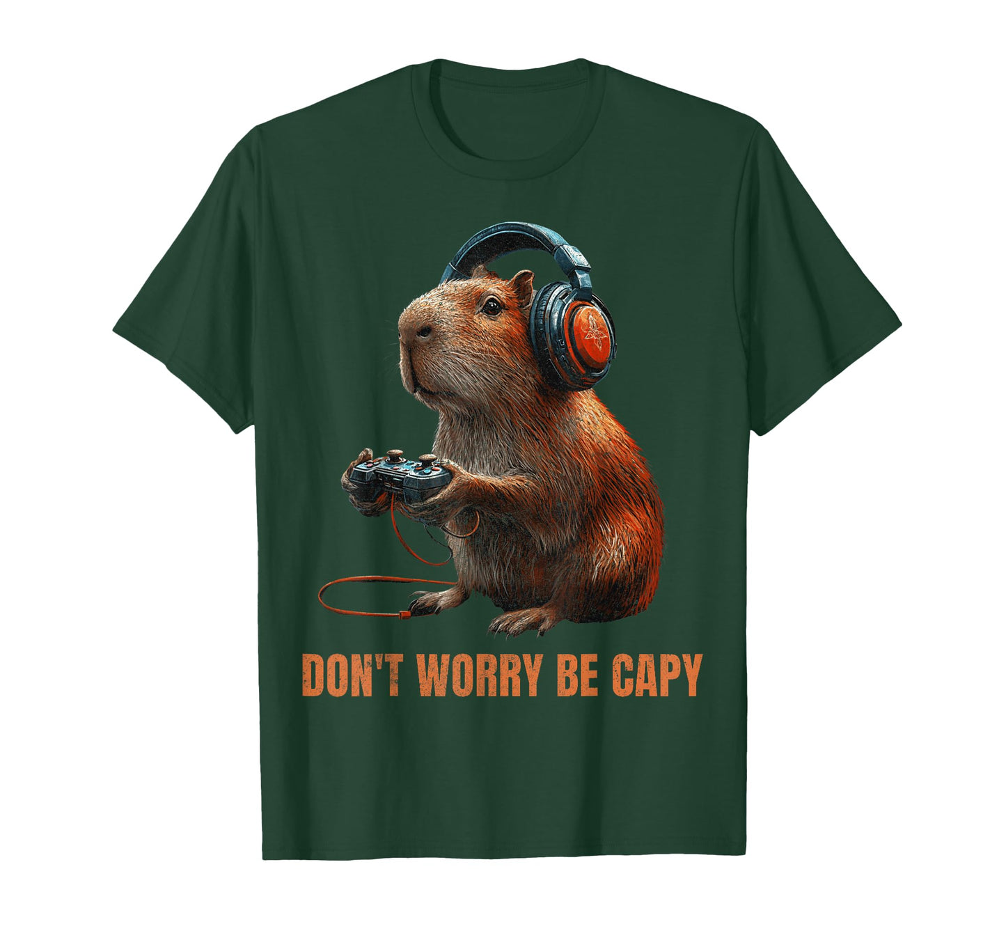 Capybara Don'T Worry Be Capy Video Game Funny Retro Vintage T-Shirt