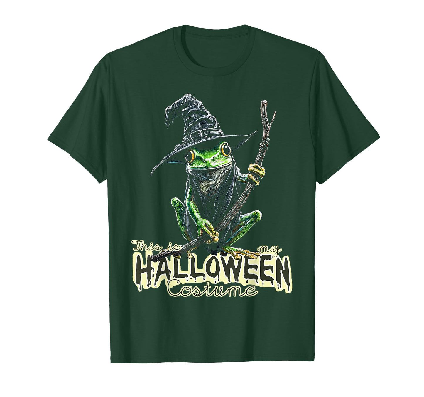 This is My Halloween Costume Frog Witch Spooky T-Shirt
