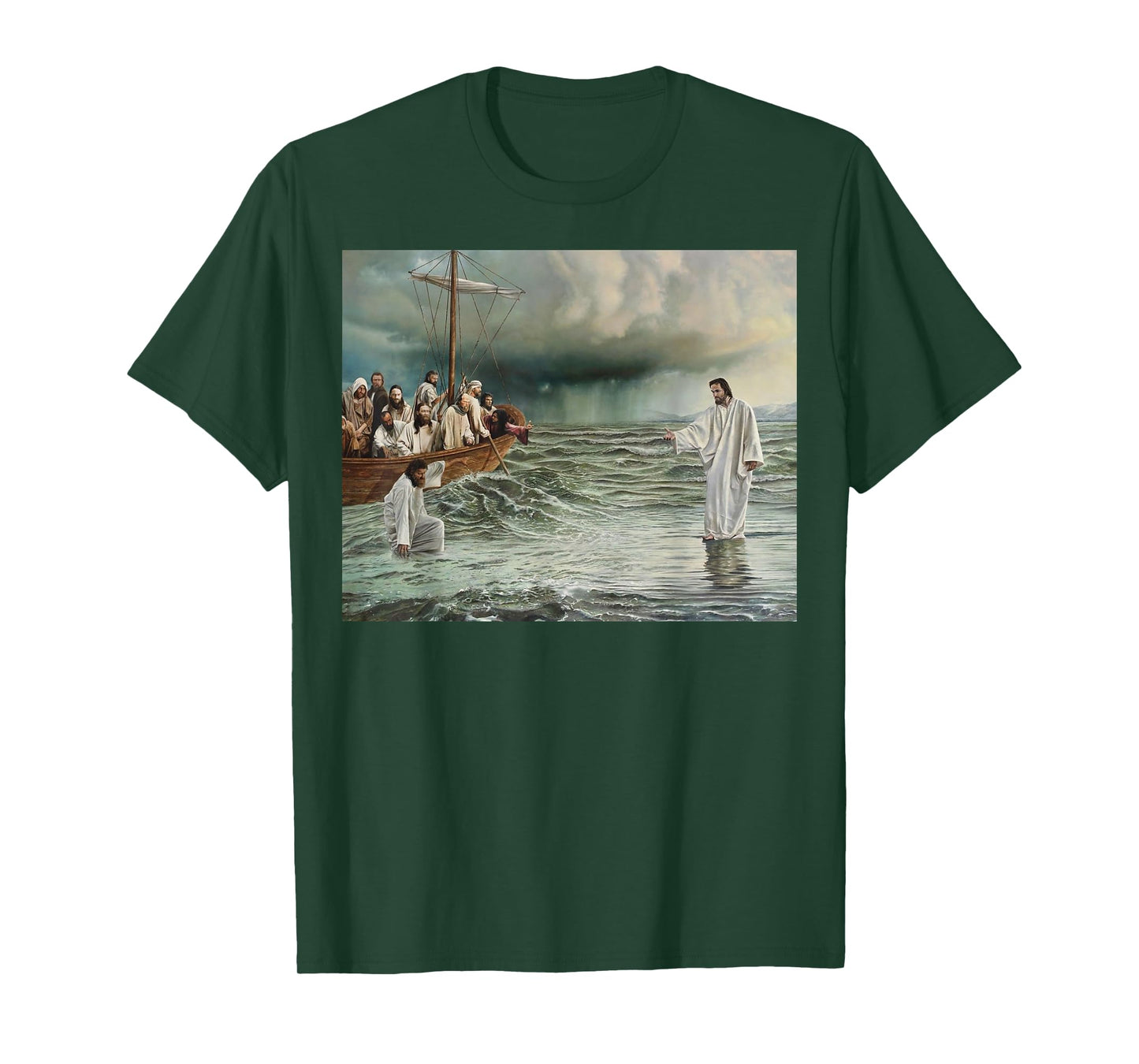 Jesus Christ Walking On Water T-Shirt