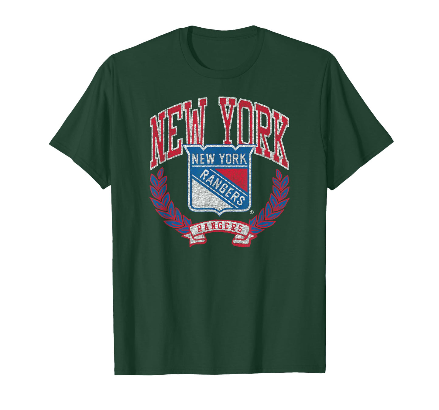 New York Rangers Vintage Victory Black Officially Licensed T-Shirt