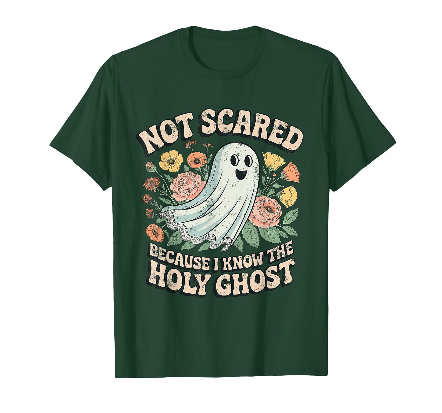 Funny Halloween Not Scared Because I Know The Holy Ghost T-Shirt