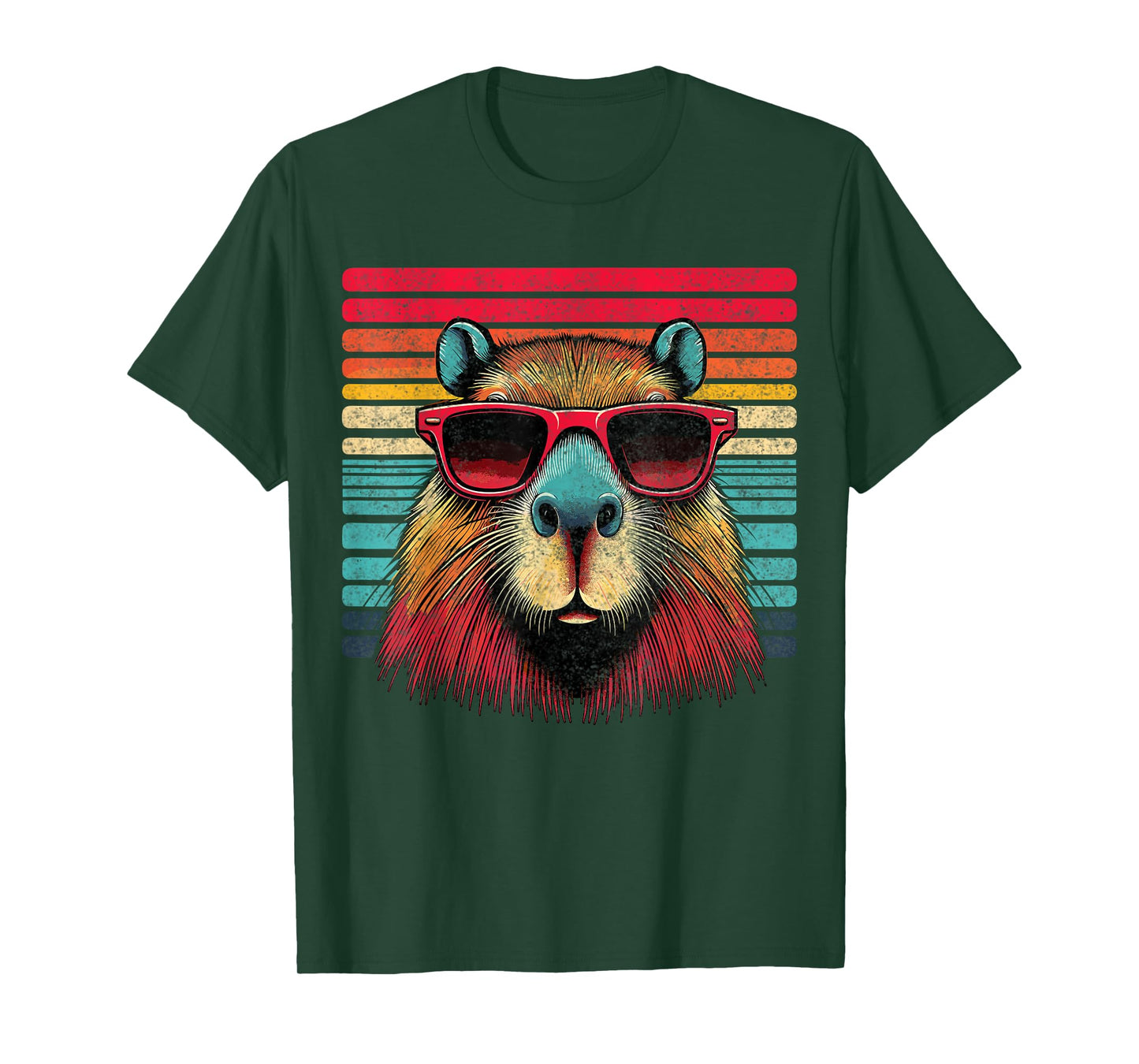 Retro Capybara with Sunglasses T-Shirt
