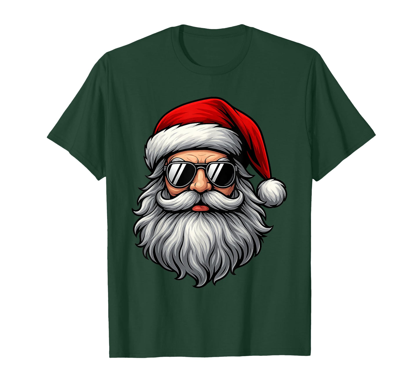 Vintage Santa Face Old Cute Xmas Holiday Santa Hat Christmas T-Shirt