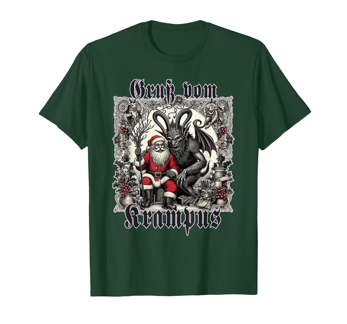 Greeting from Krampus Christmas Legend Figure T-Shirt