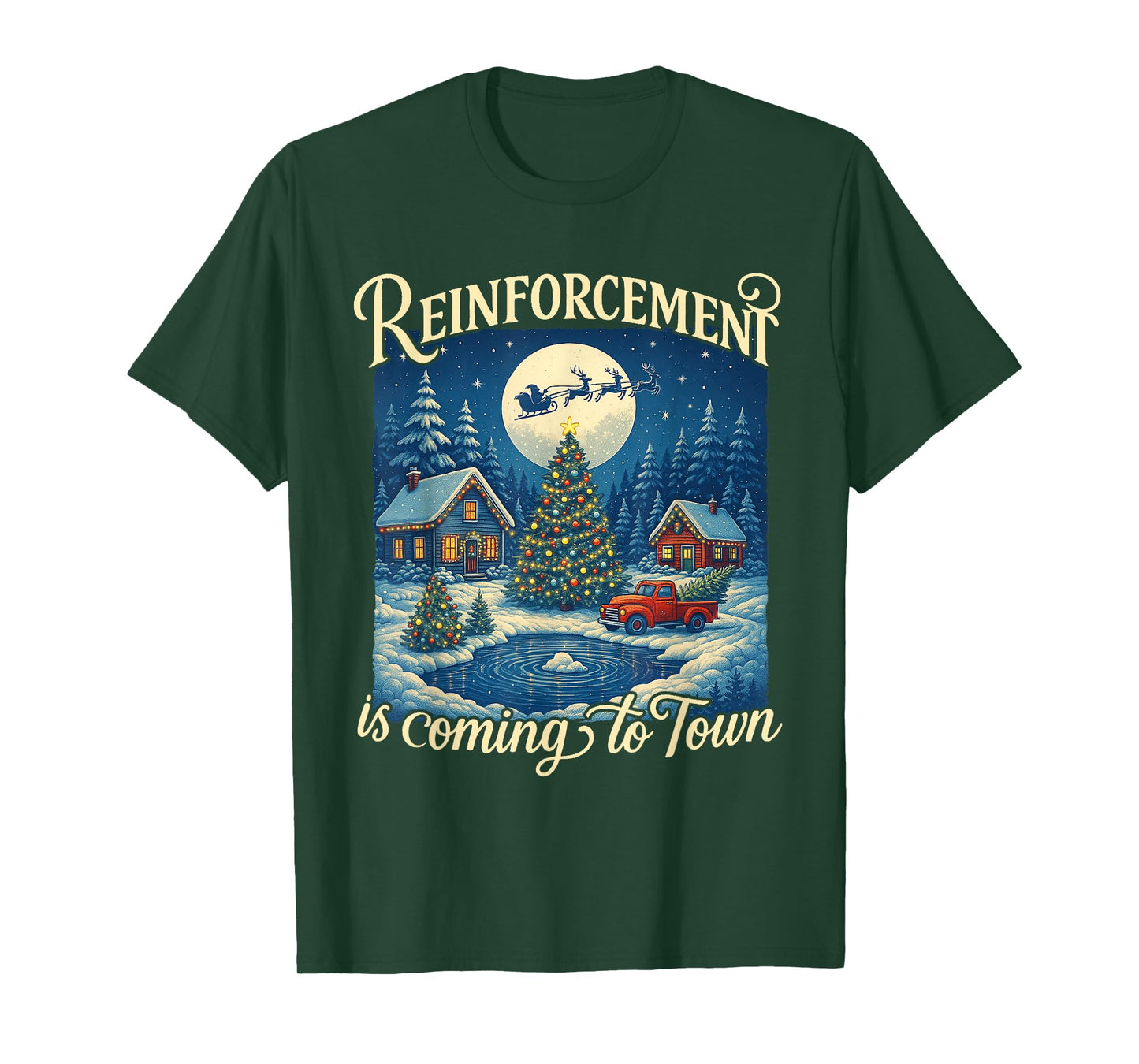Christmas ABA Therapy Xmas Reinforcement is Coming to Town T-Shirt