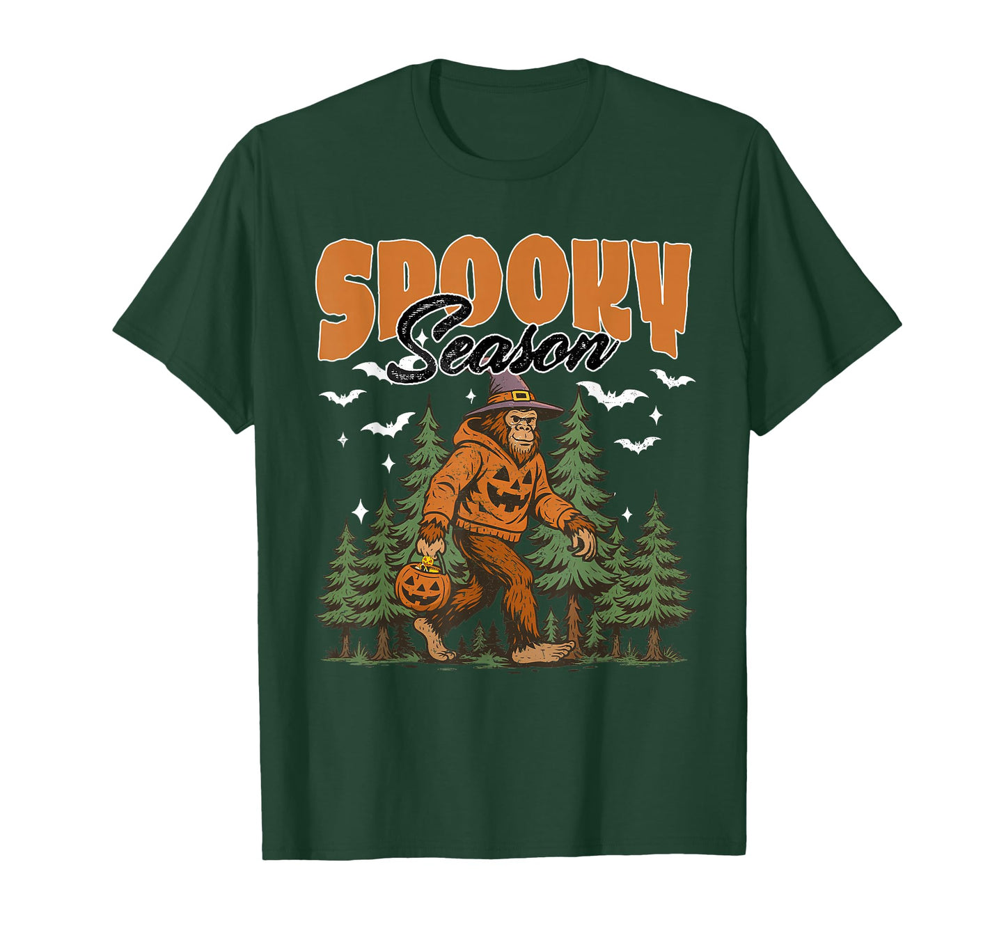 Funny Sasquatch Halloween Costume Men Women Spooky Season T-Shirt