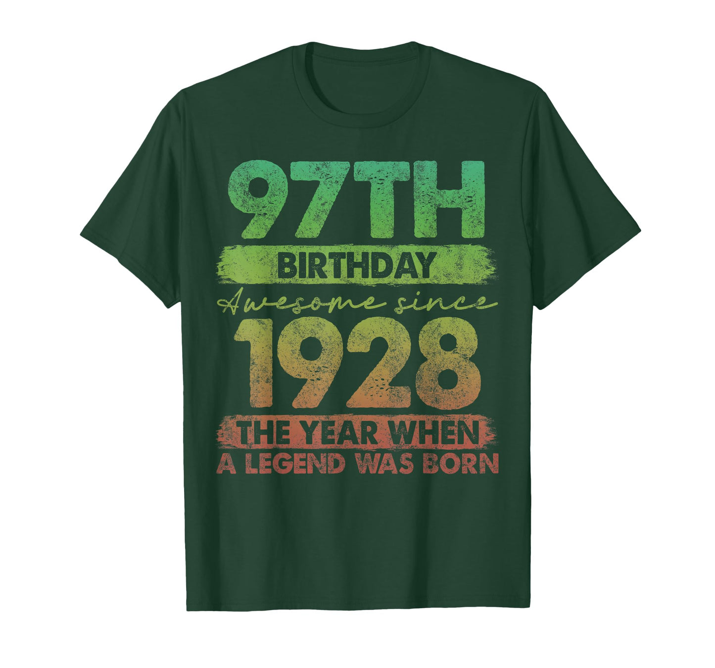 97 Year Old Gifts Vintage 1928 Limited Edition 97th Birthday T-Shirt