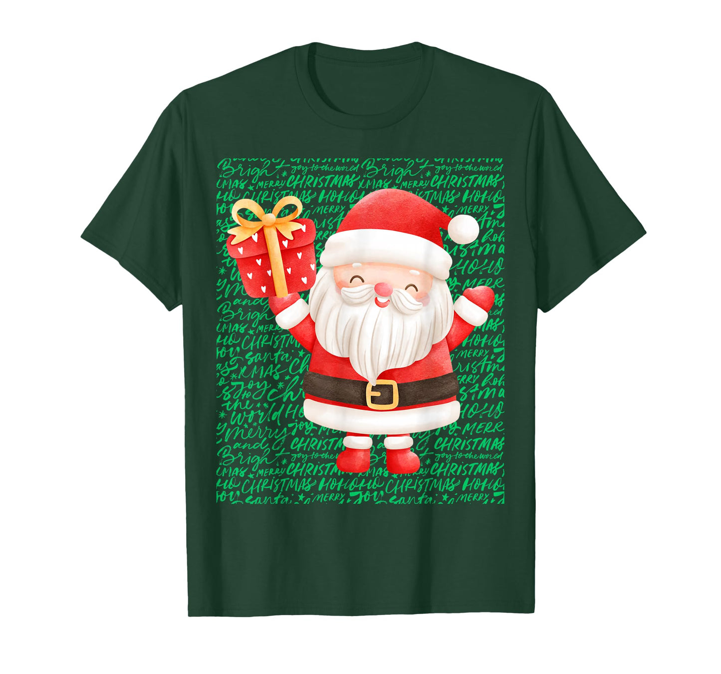 Christmas Happy Santa Claus Festive Holidays T-Shirt