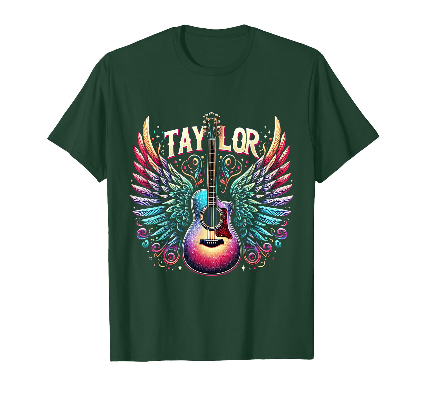 Girl Retro Taylor First Name Personalized Groovy 80's T-Shirt