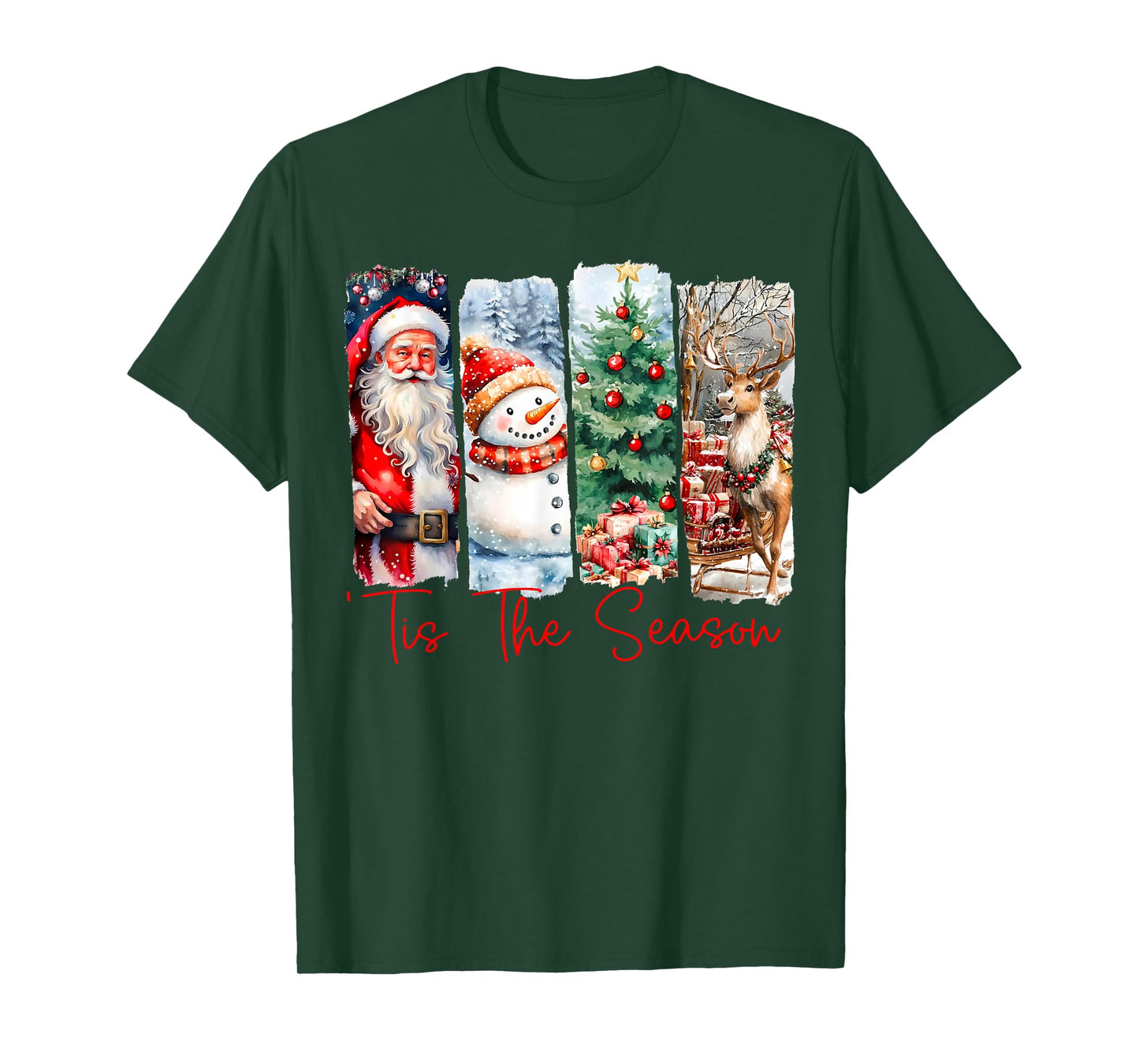 Retro Tis The Season Christmas Season Men Women Kids T-Shirt
