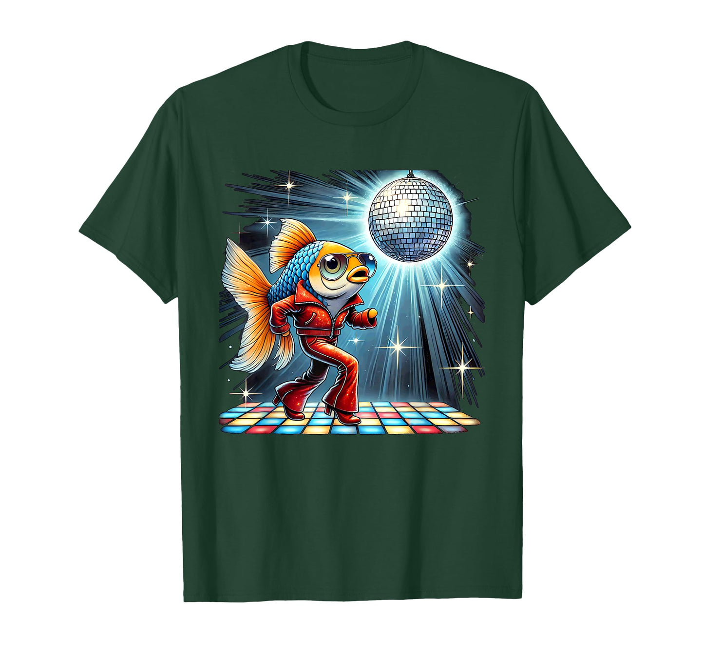Aesthetic Fish Disco T-Shirt