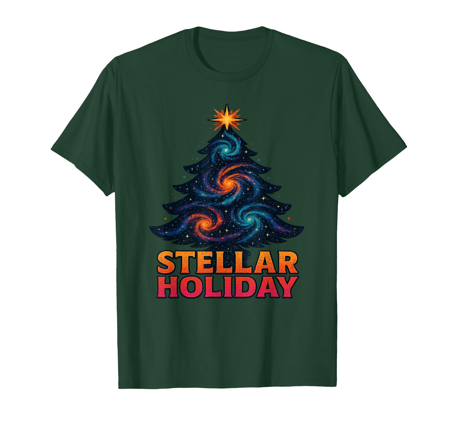 Stellar Holiday Christmas Tree Holiday Season T-Shirt