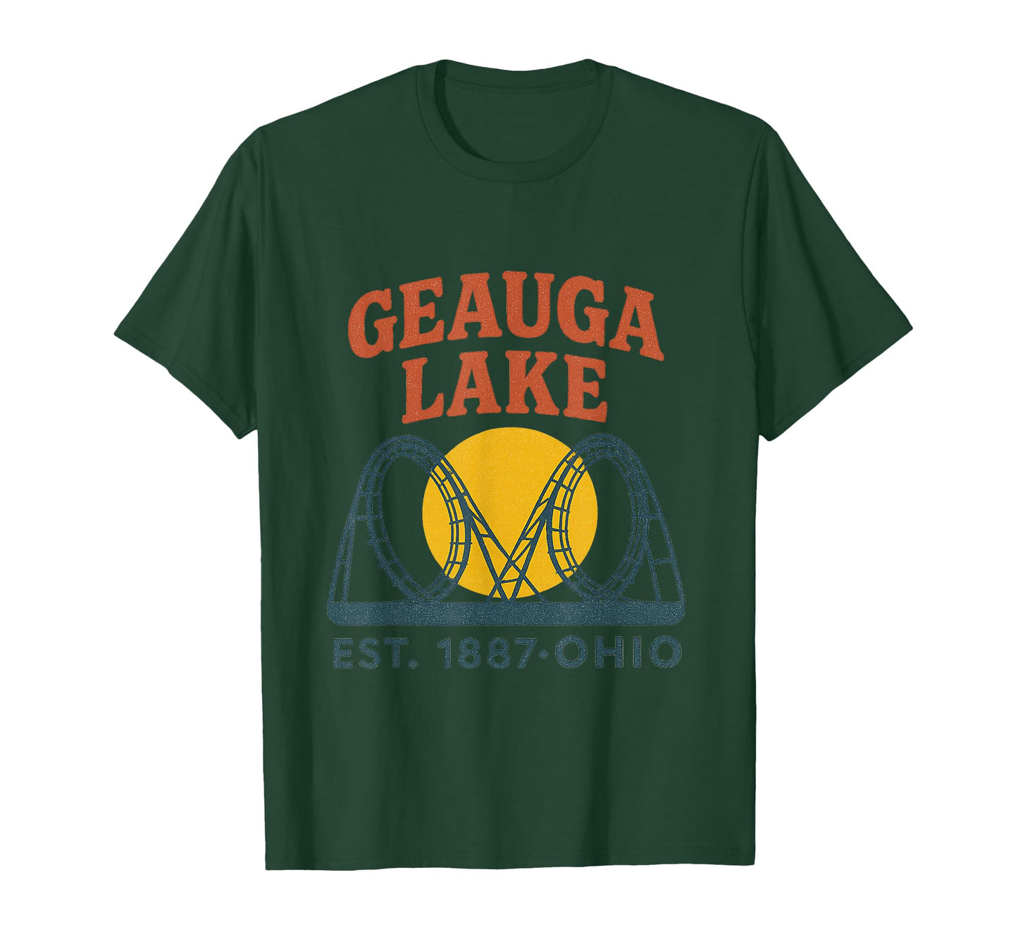 Geauga Lake Double Loop Roller Coaster Vintage T-Shirt