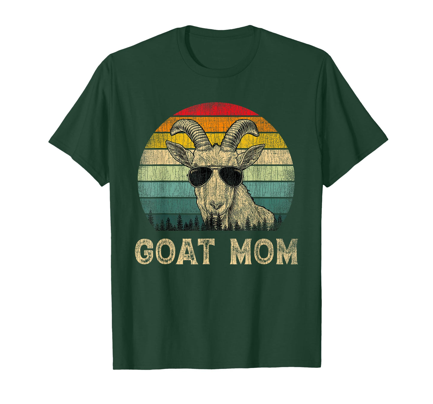 Vintage Goat Mom Goat Lovers Mommy Mother's Day T-Shirt