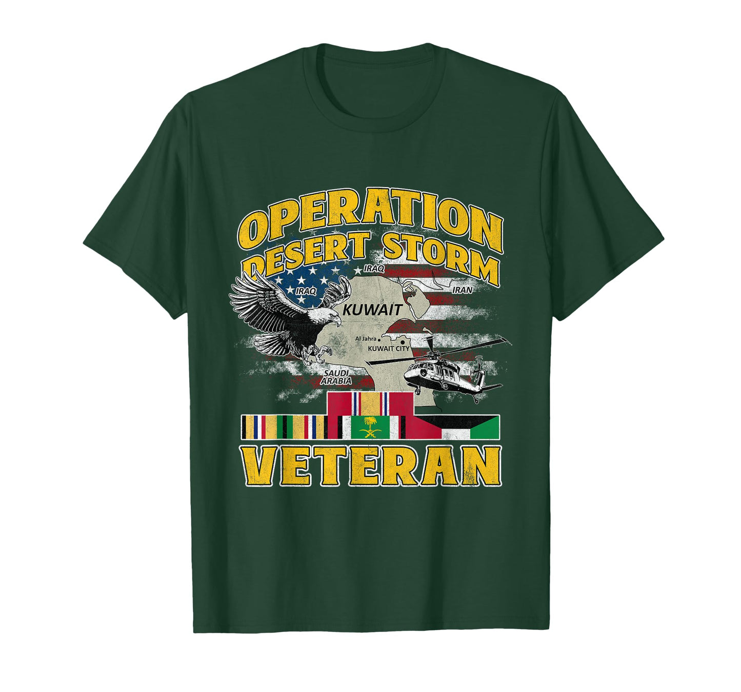 ODS Veteran Operation Desert Storm Ribbon Vintage Iraq T-Shirt