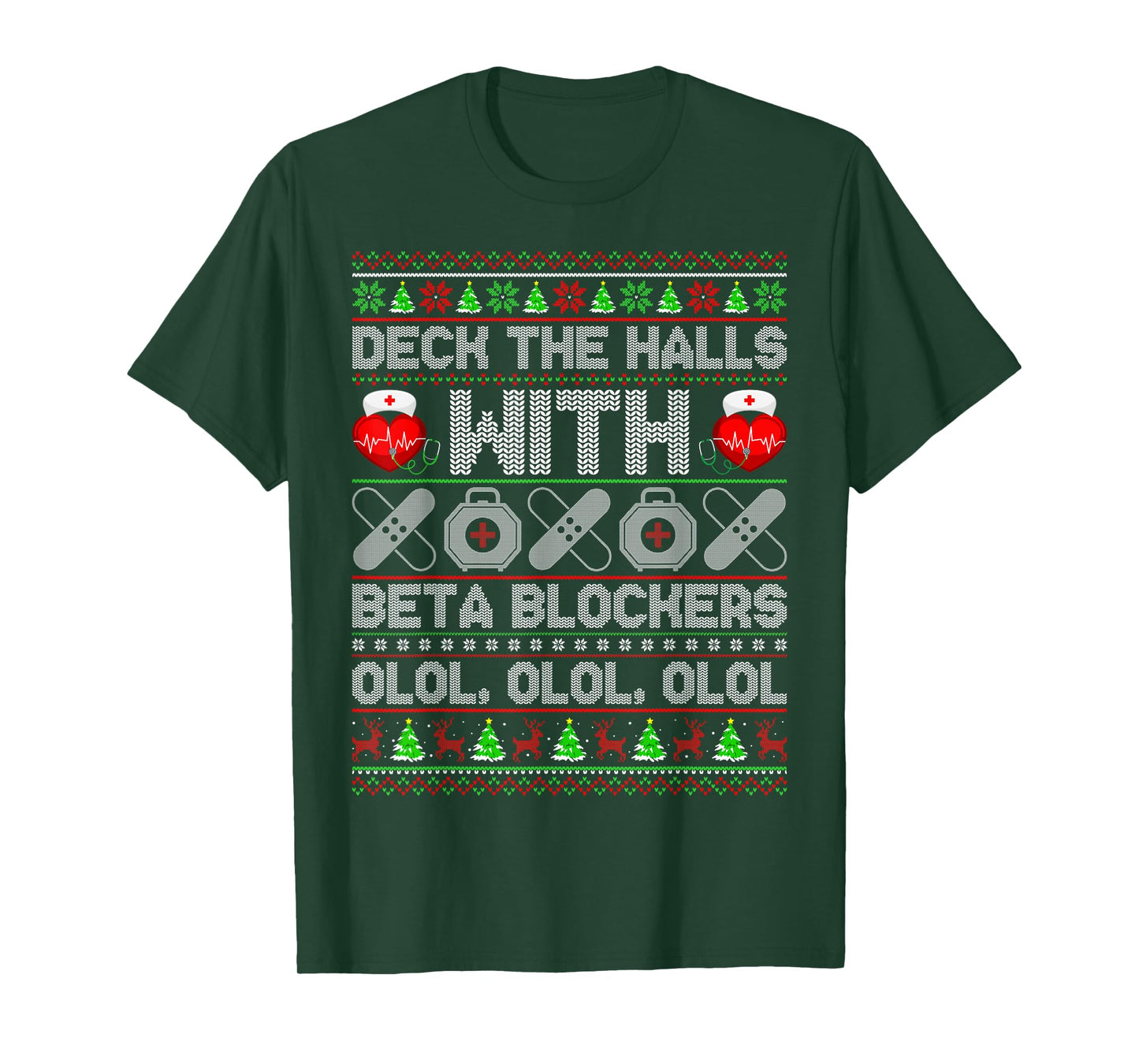 Nurse Ugly Xmas Sweater Funny Nurse Christmas T-Shirt