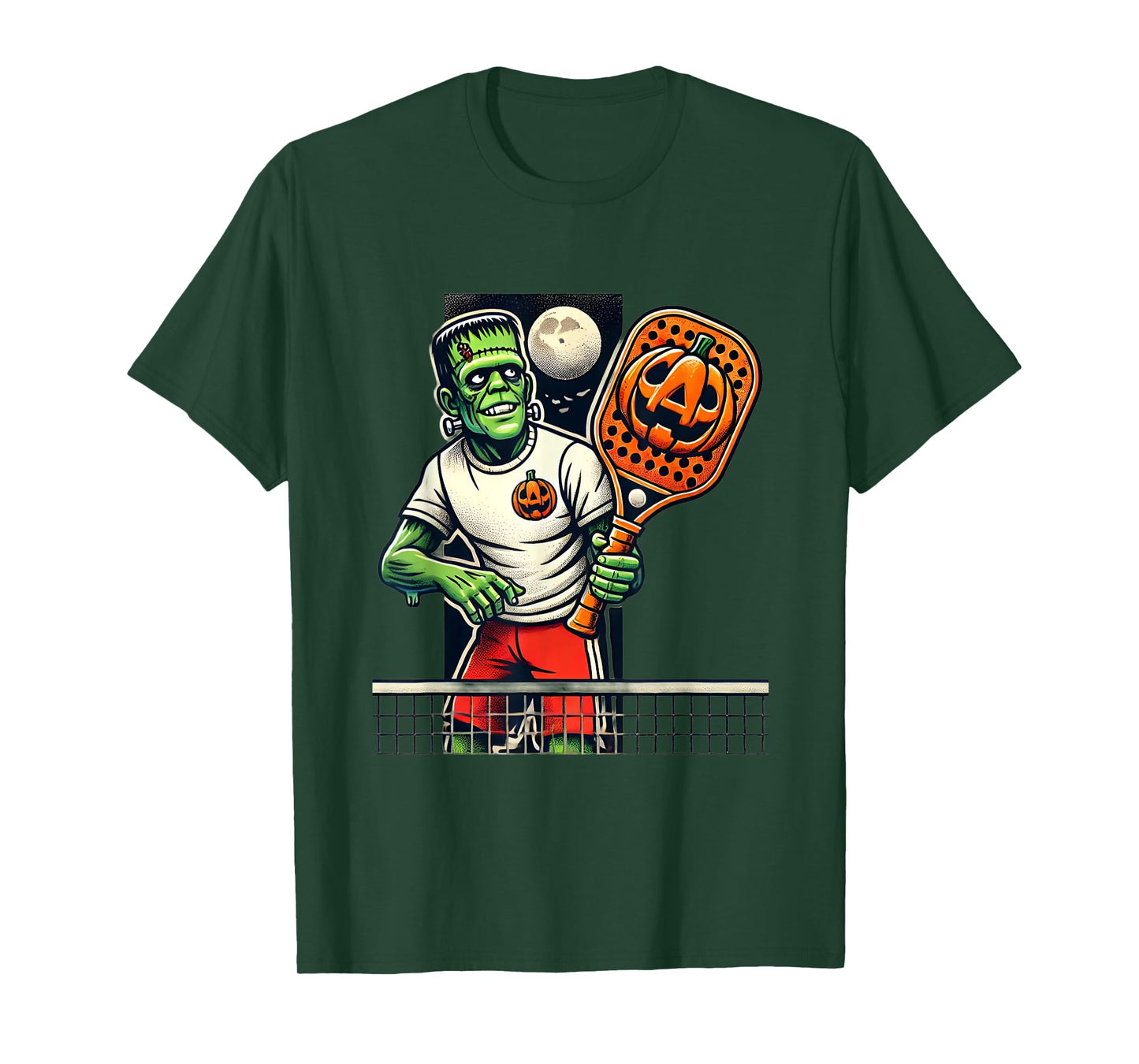 Frankenstein Pickleball Player Funny Halloween Costume Sport T-Shirt