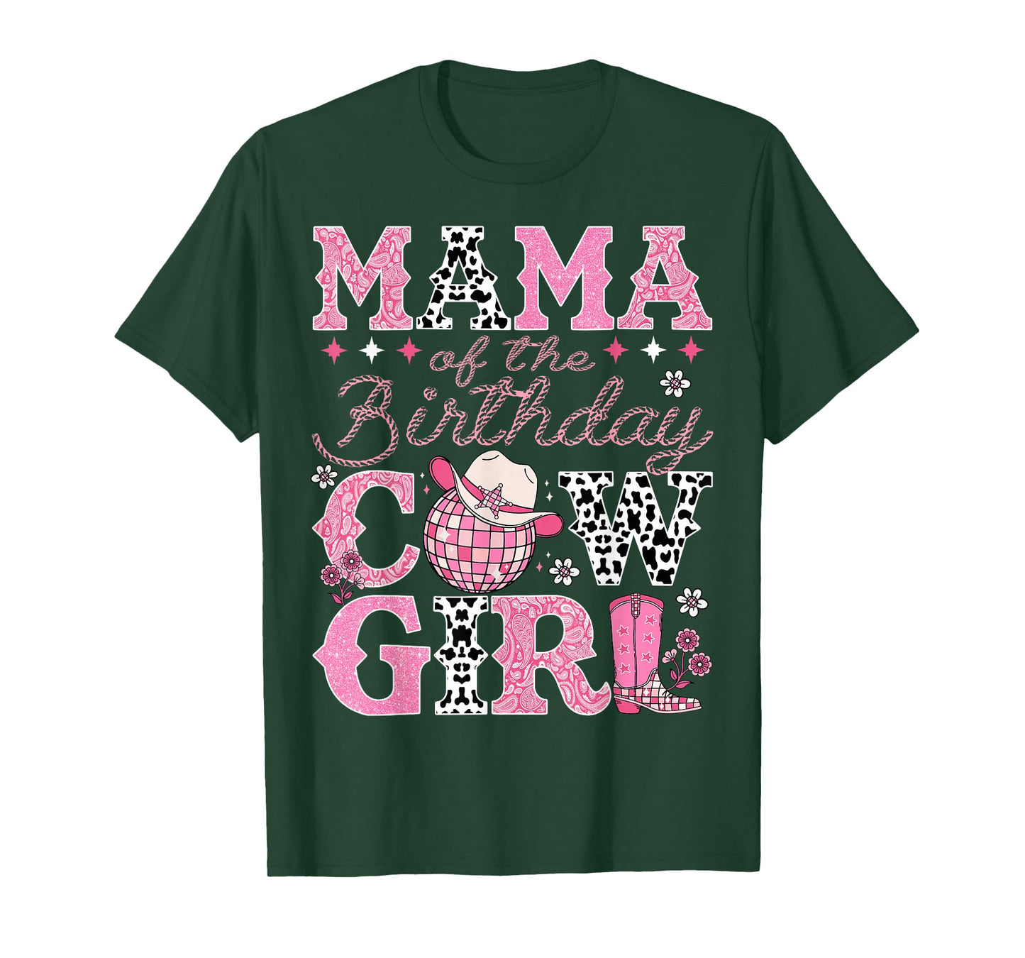 Mama Of The Birthday CowGirl Rodeo Mama Bday Party T-Shirt