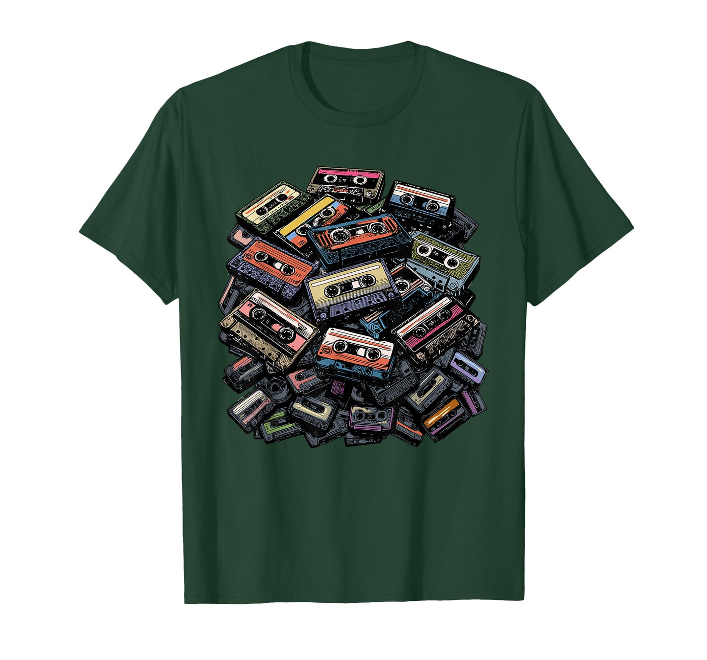 Mixtapes Shirt Vintage Cassette Tapes 1980s Radio Music T-Shirt