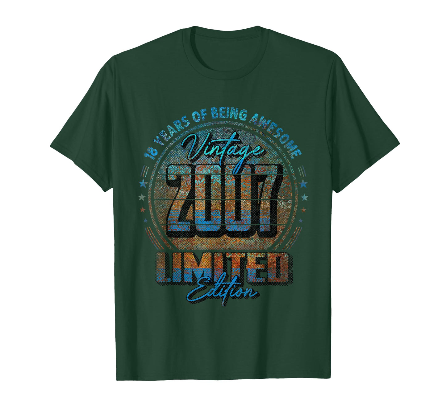 Vintage 2007 Limited Edition Shirt 18 year old 18th Birthday T-Shirt