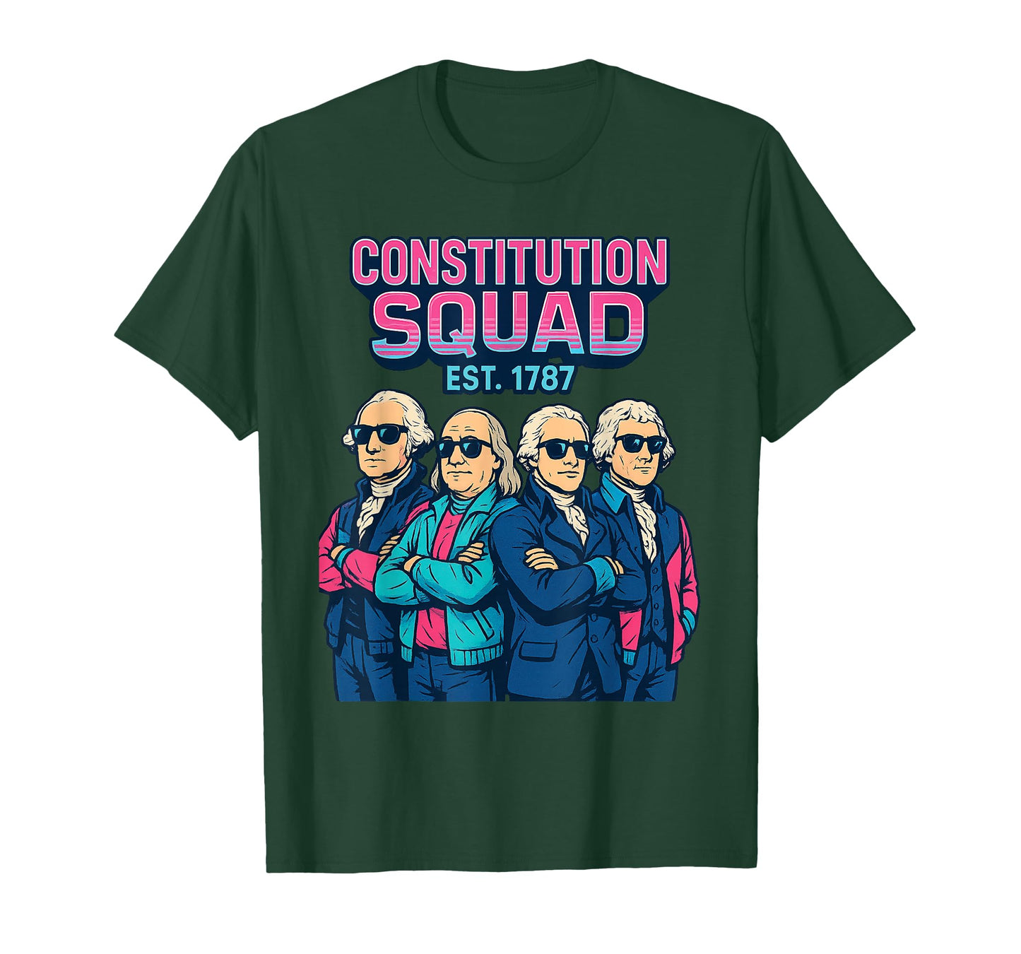 Constitution Day Shirt Retro Squad Est 1787 Patriotic Style T-Shirt