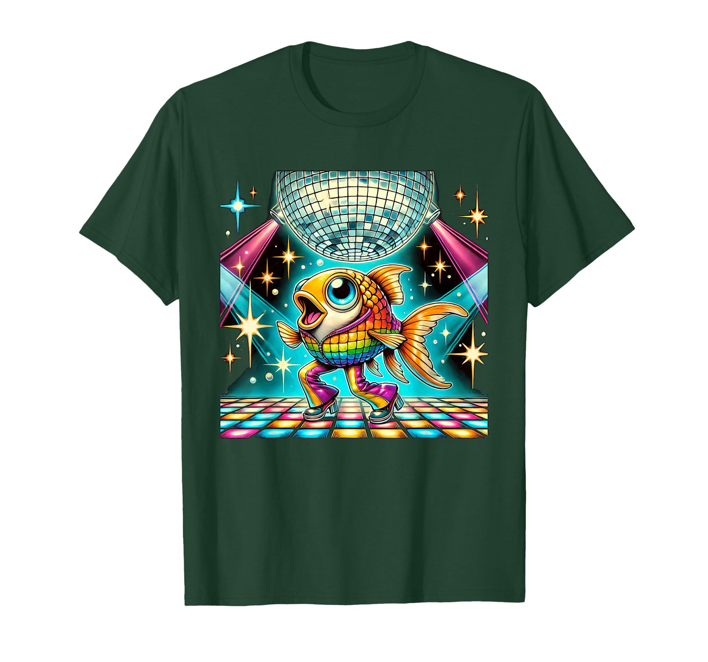 Aesthetic Fish Disco T-Shirt