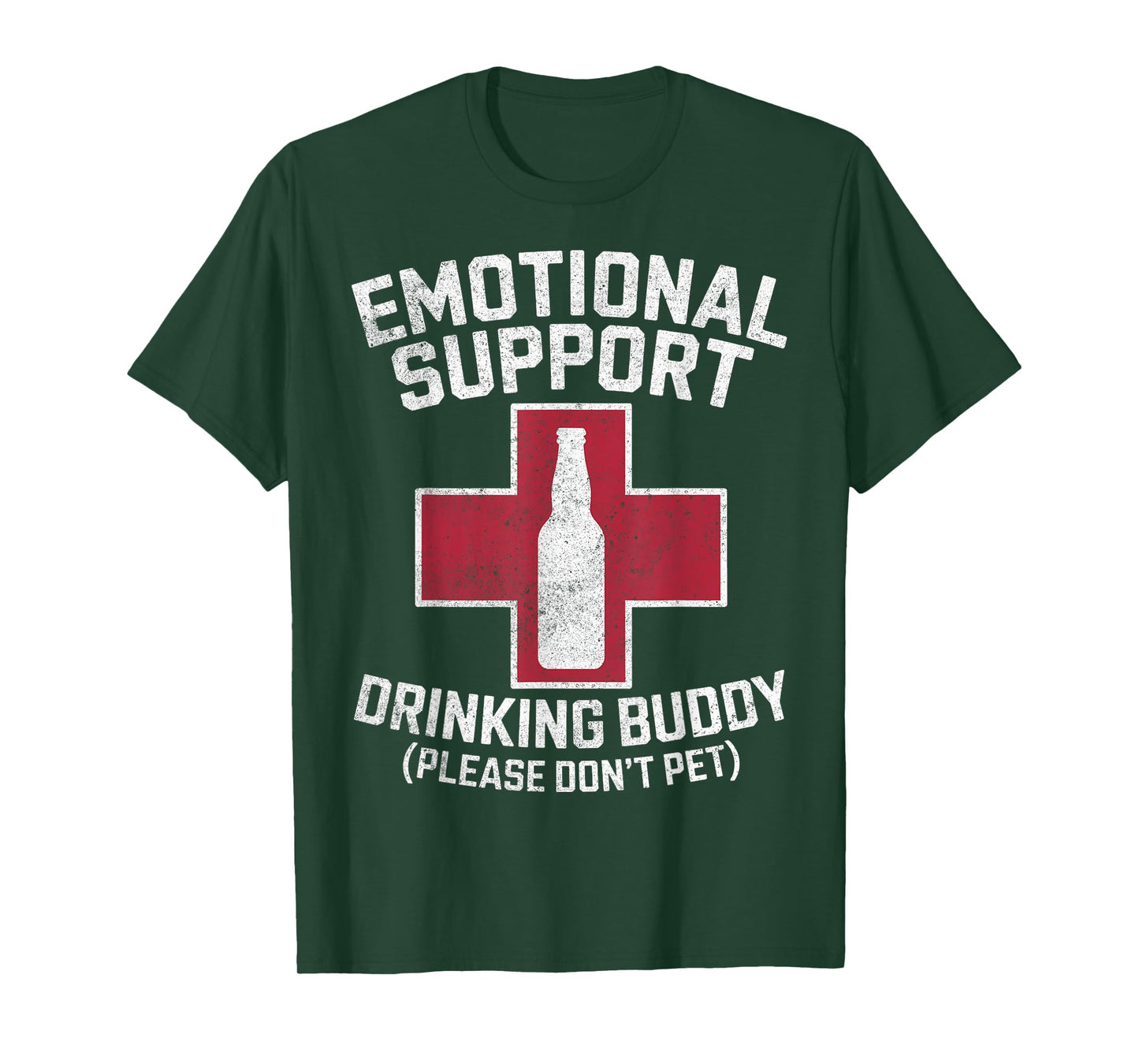 Emotional Support Drinking Buddy Adult Humor Drinking Funny T-Shirt