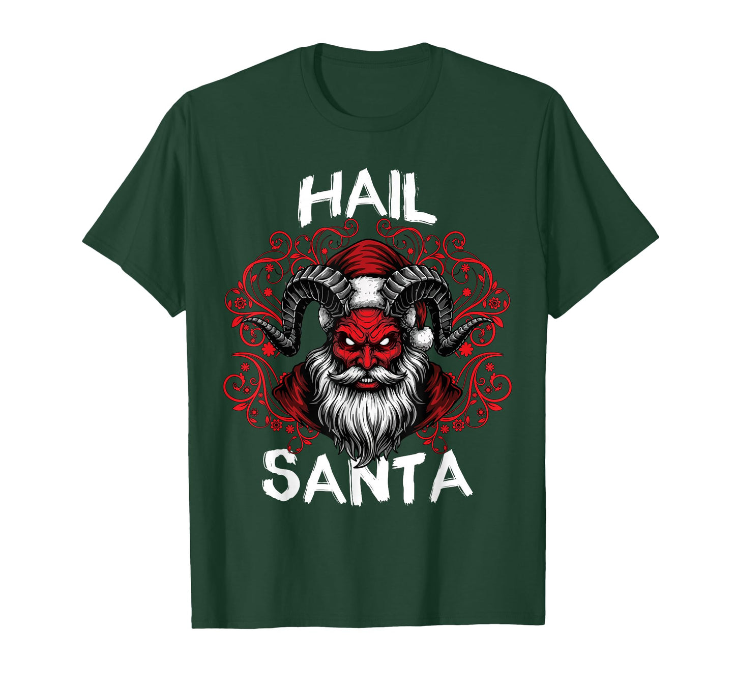 Hail Santa Pagan Happy Solstice Anti Christmas Baphomet T-Shirt