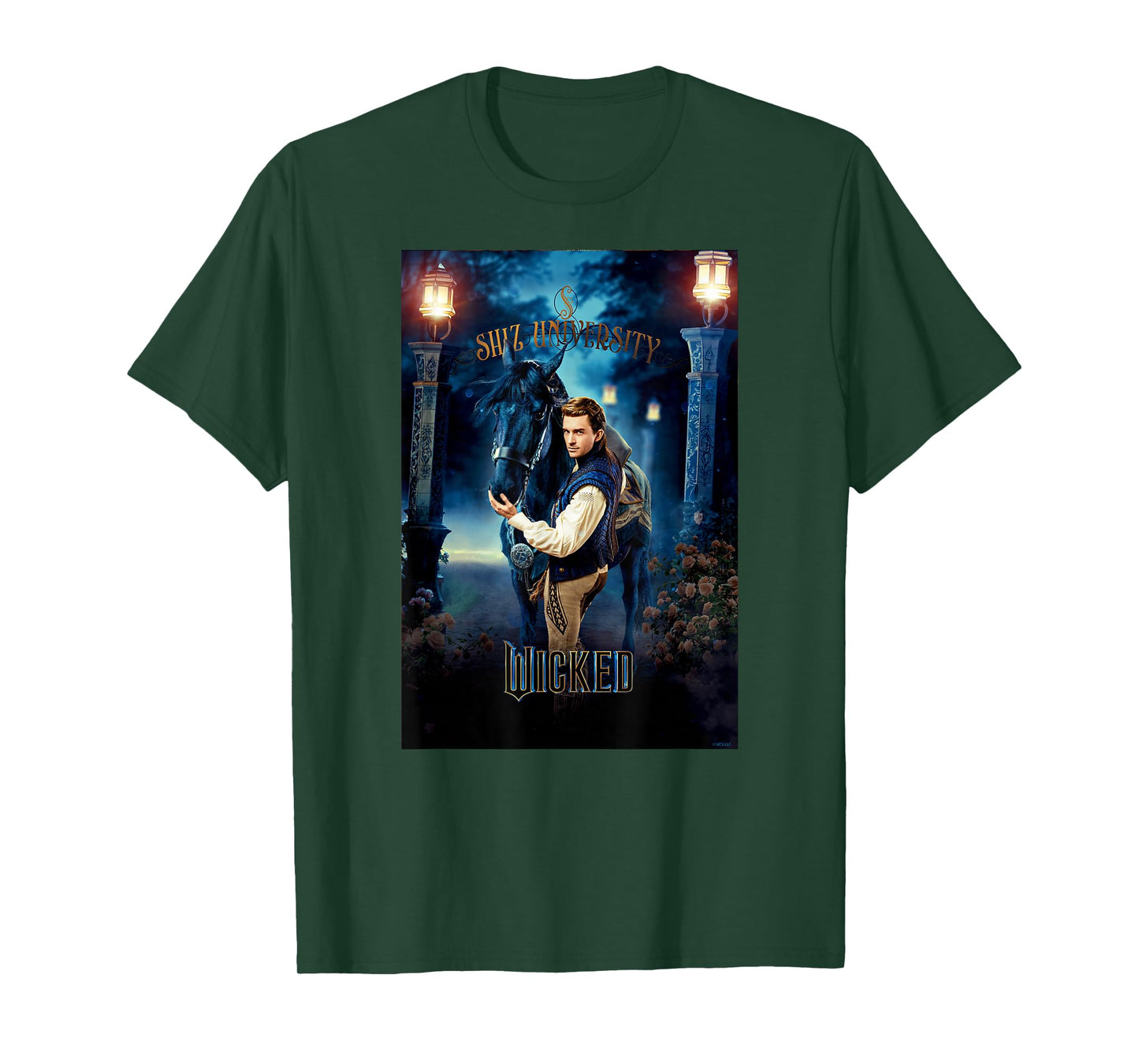 Wicked Fiyero Gates Of Shiz Poster T-Shirt