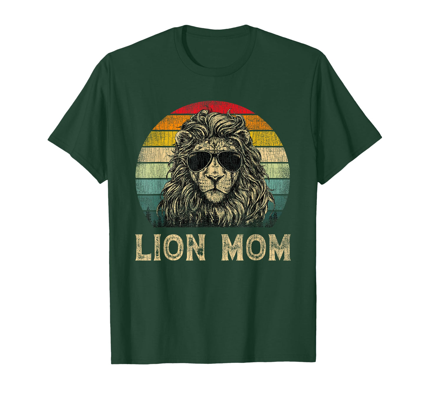 Vintage Lion Mom Lion Lovers Mommy Mother's Day T-Shirt