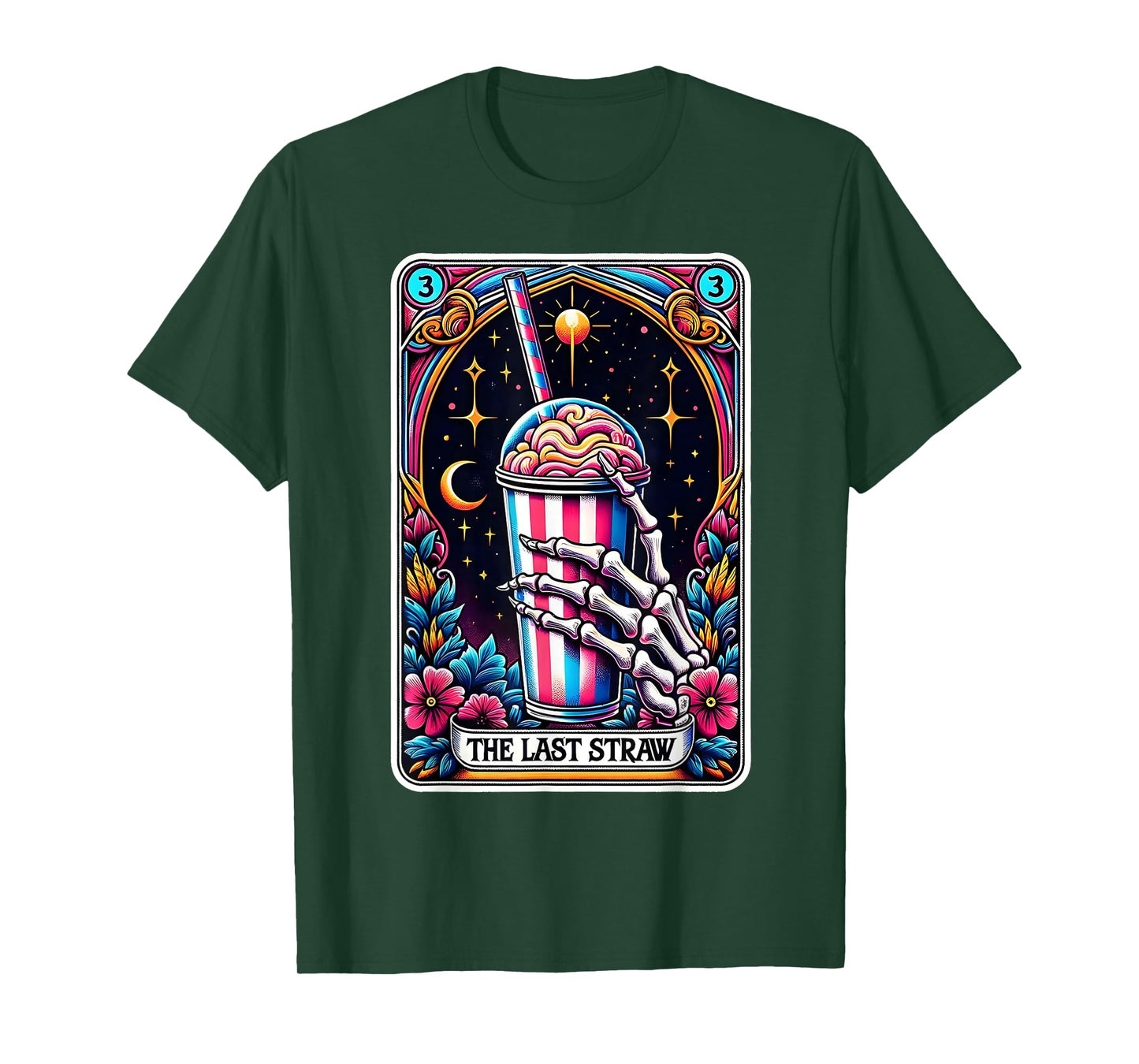 The Last Straw Funny Tarot Card T-Shirt