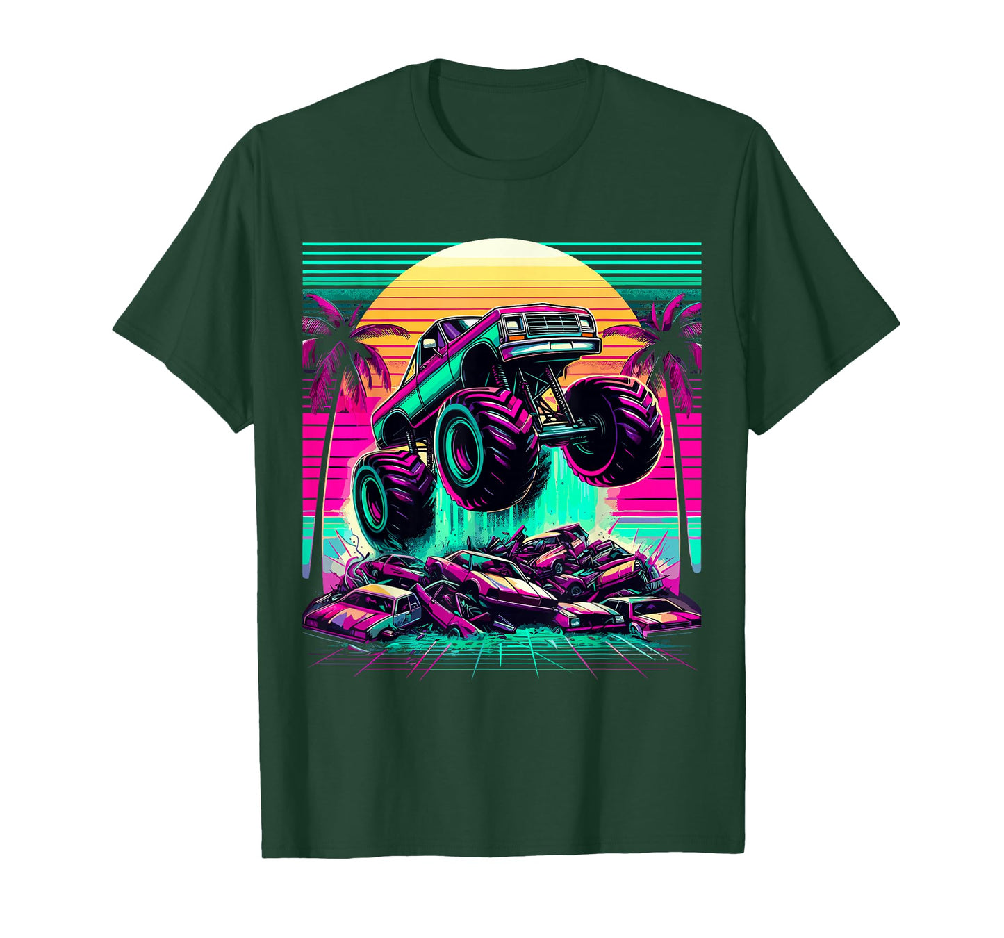 Monster Truck Retro T-Shirt