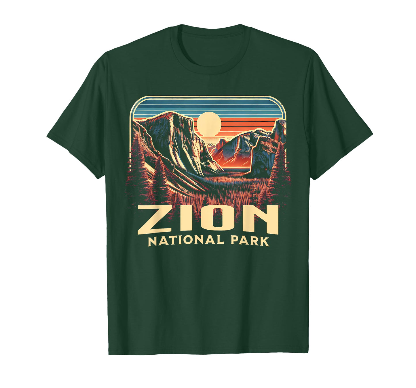 Zion National Park T-Shirt, Small, Blue