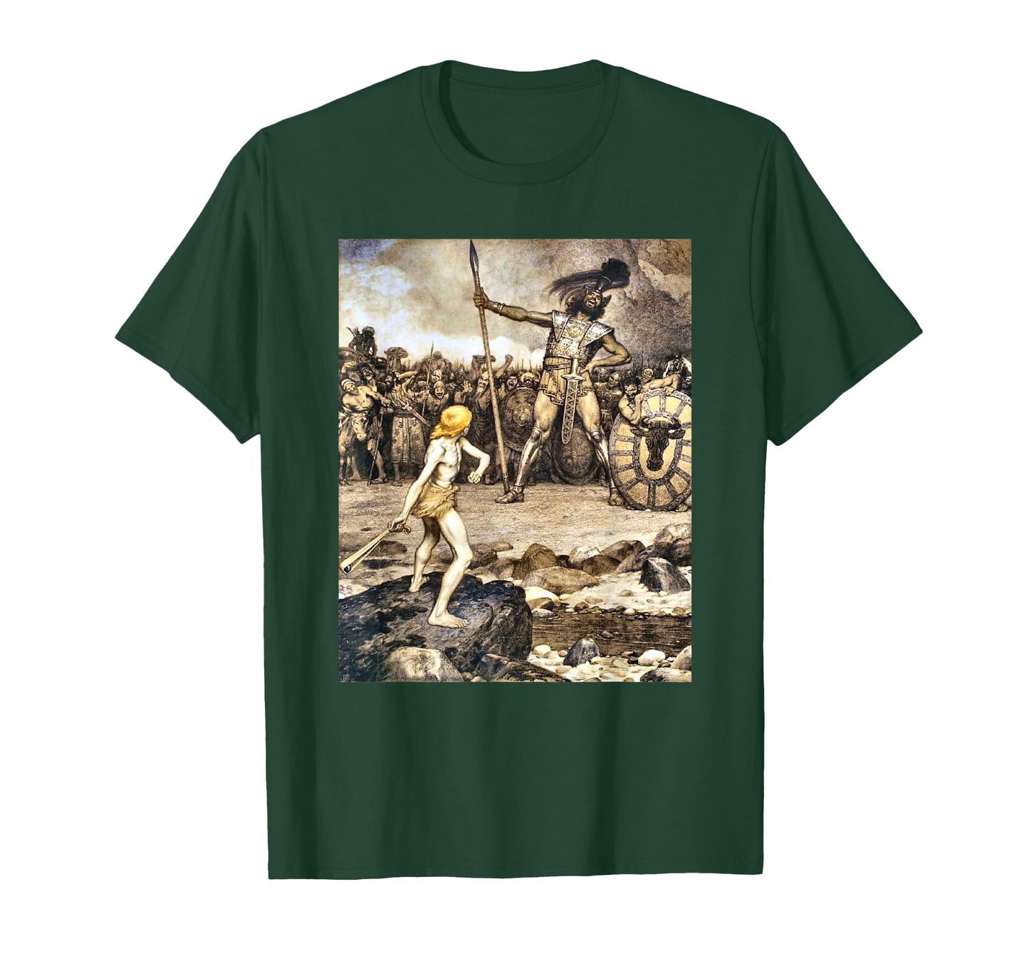 David And Goliath T-Shirt, Small, Black