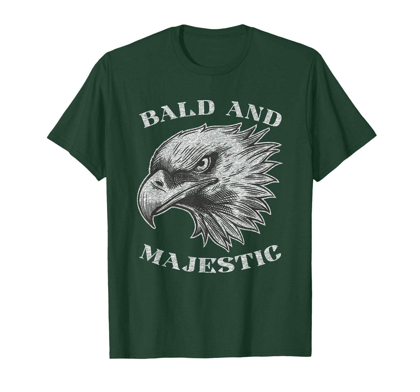 Funny Bald Guy Man Majestic Saying | Balding Humor Gag T-Shirt