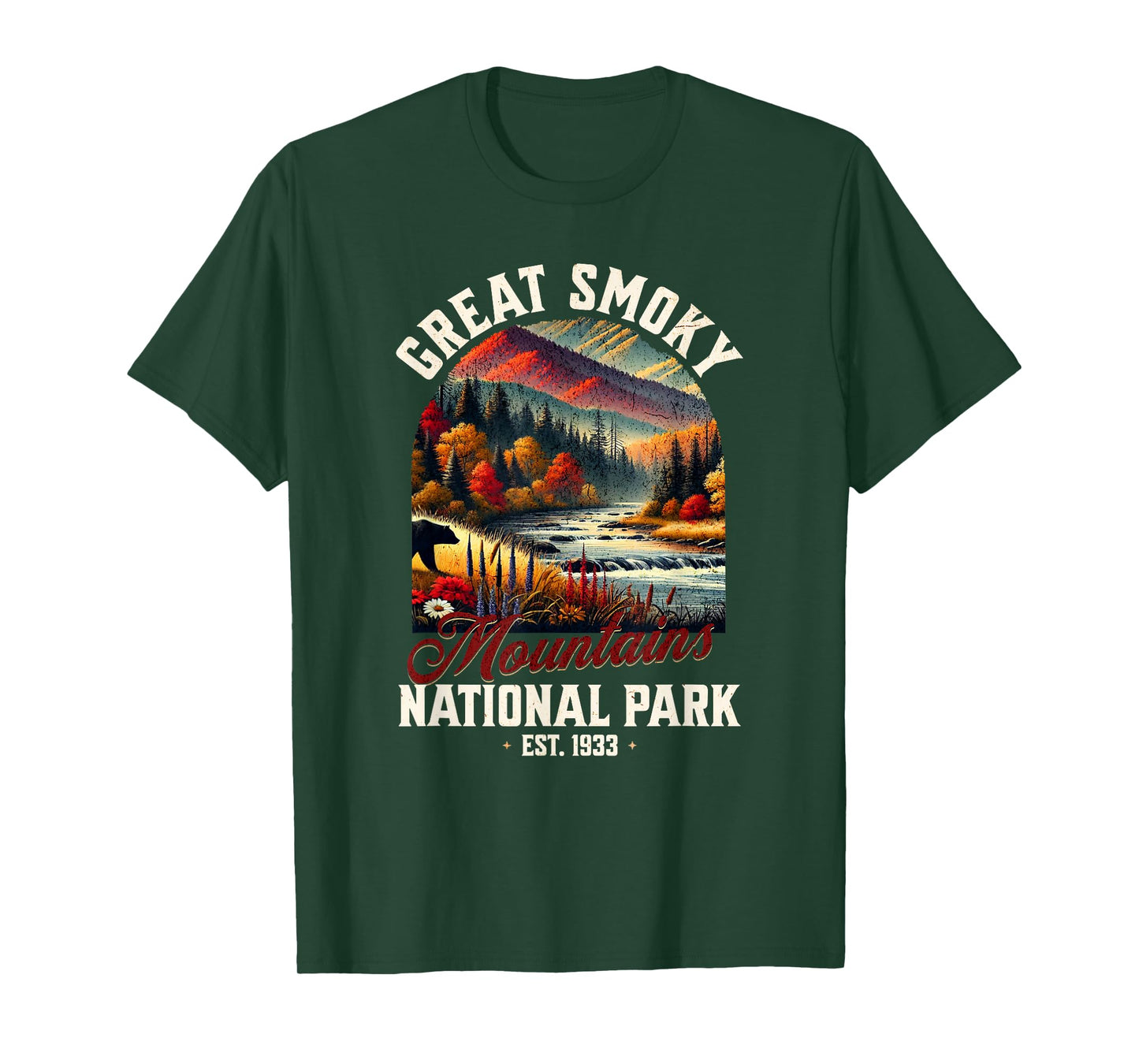 Retro Great Smoky Mountains National Park | Vintage USA T-Shirt