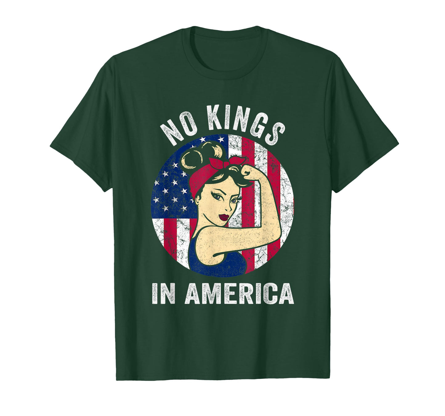 No Kings Shirt Women Vintage America No Kings in America T-Shirt