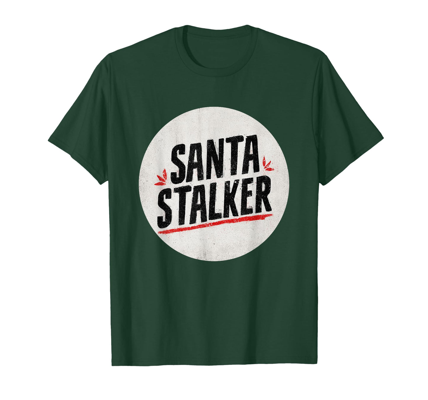 Funny Santa Stalker Costume for Festive Boys and Girls T-Shirt