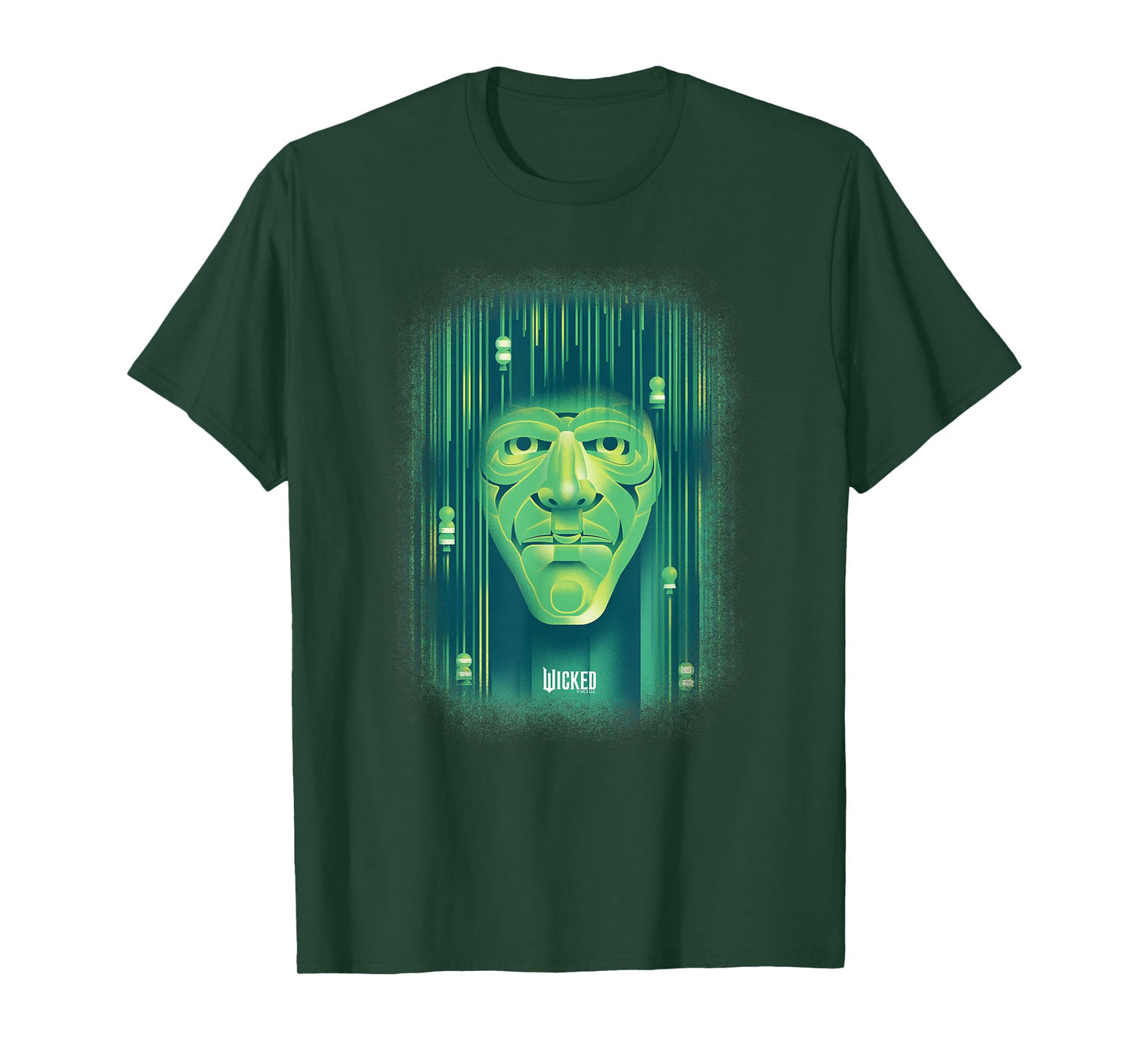 Wicked Wizard Face Emerald City T-Shirt