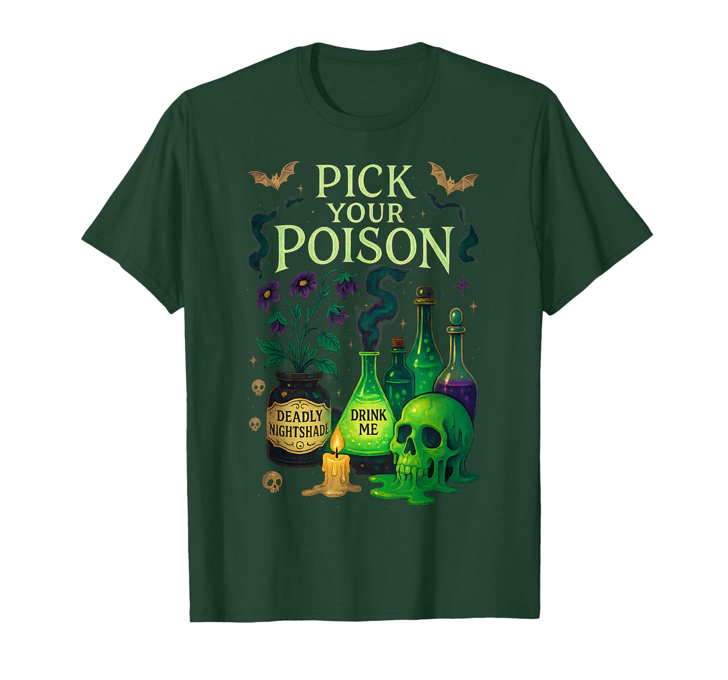 Pick Your Poison Vintage Princess Halloween T-Shirt