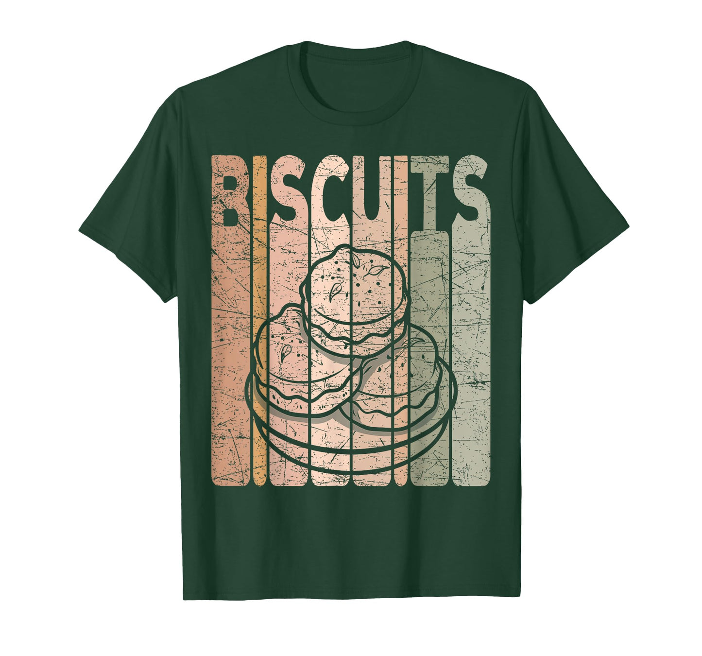 Biscuits Vintage Foodie Biscuit Lover Retro T-Shirt