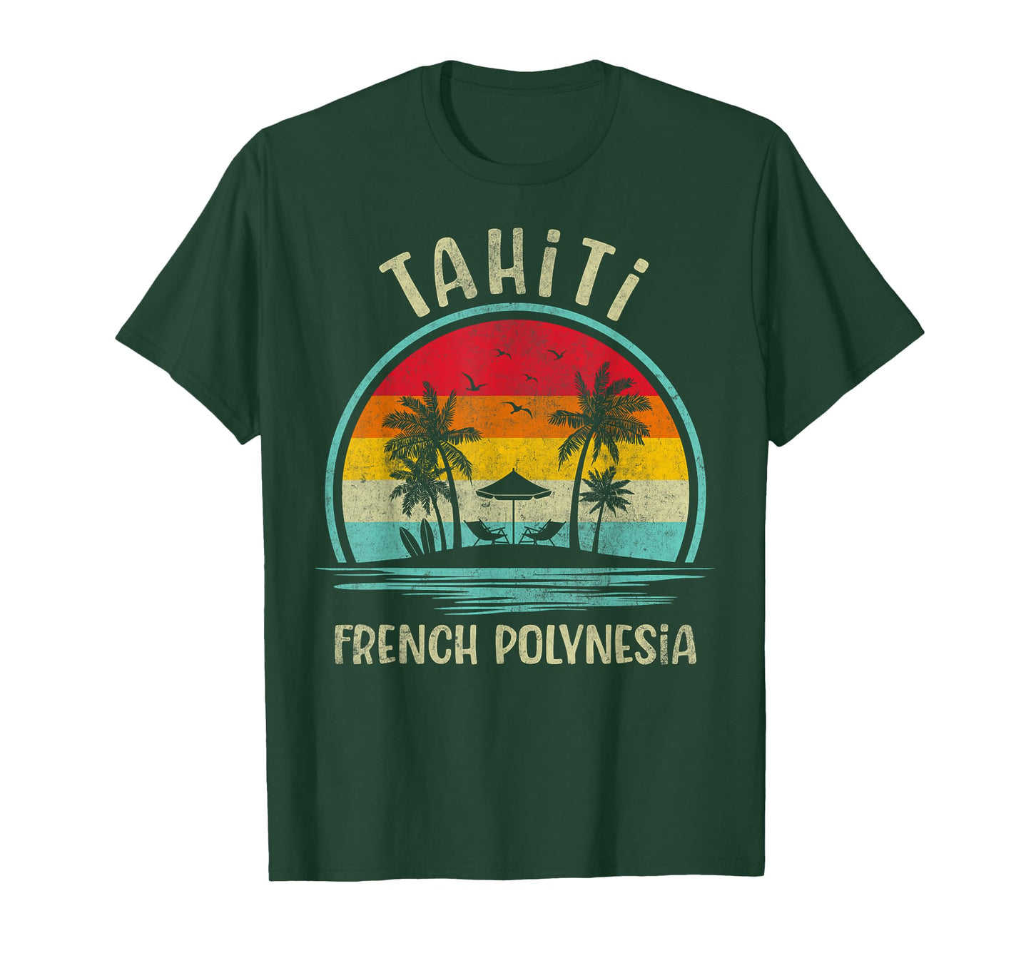 Tahiti Beach French Polynesia Family Summer Vacation T-Shirt
