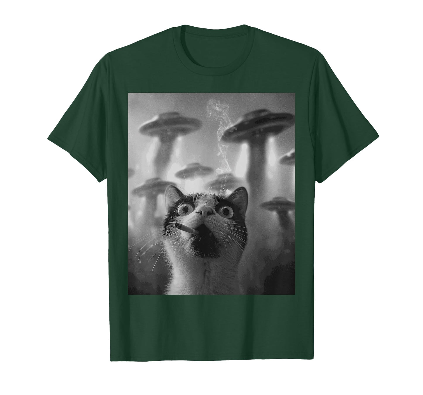 Funny Graphic Cat Gangster Funny T-Shirt