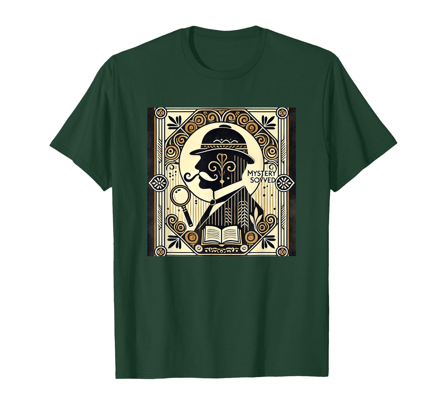 Poirot Mystery Books Vintage Detective Design T-Shirt