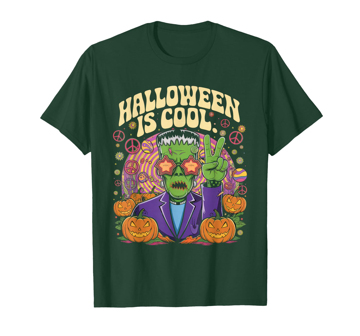 Halloween is Cool Tshirt Women Men Frankenstein Monster T-Shirt