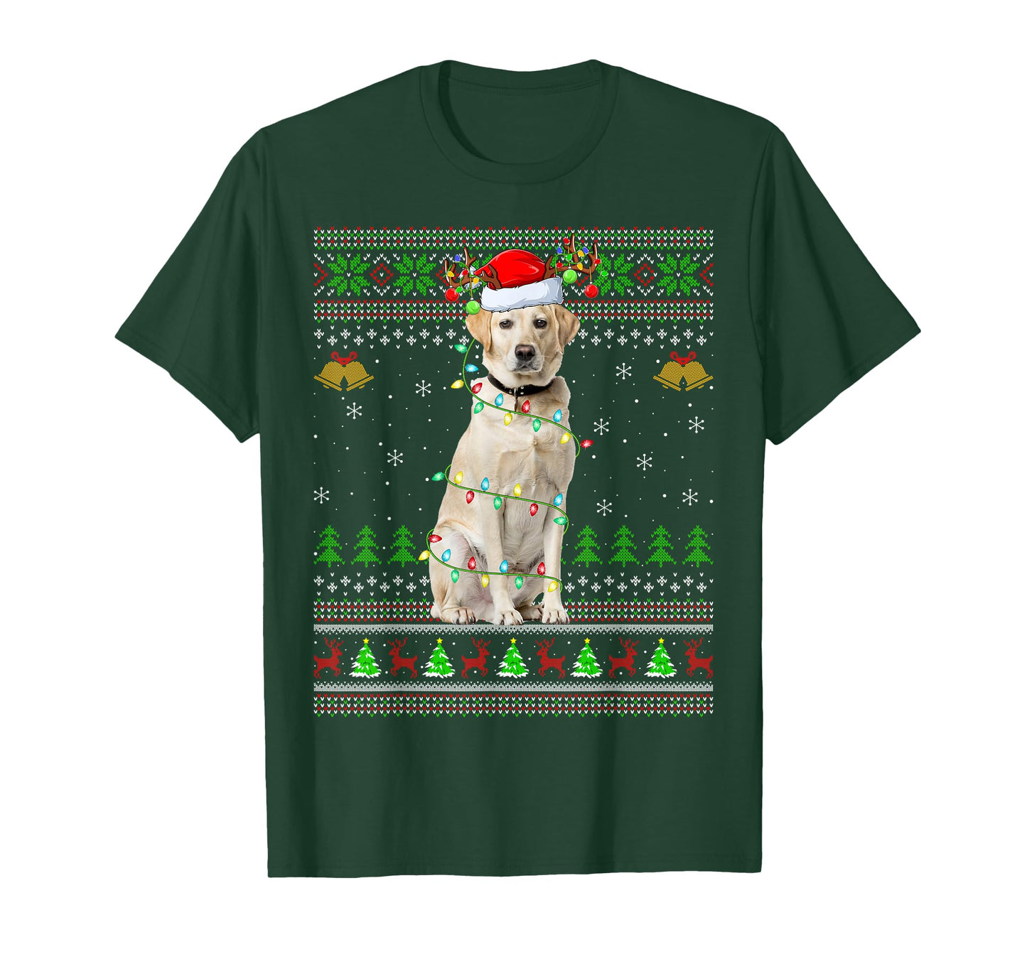 Labrador Retriever Dog Ugly Christmas Sweaters Holiday Xmas T-Shirt