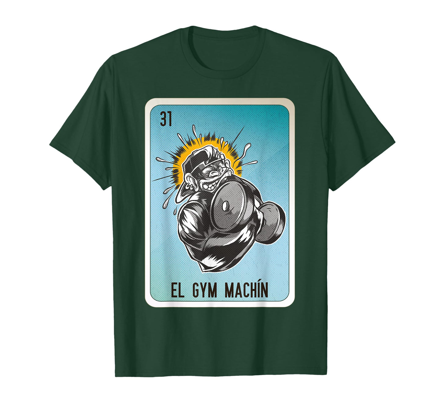 El GYM Machín Mexican Slang Chicano Bingo Cards T-Shirt