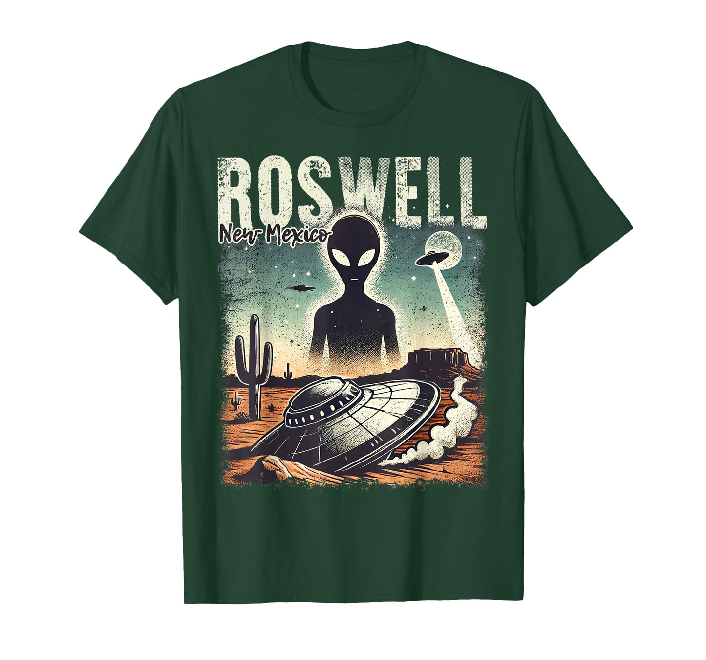Roswell New Mexico 1947 Alien Abduction UFO Crash Vintage T-Shirt