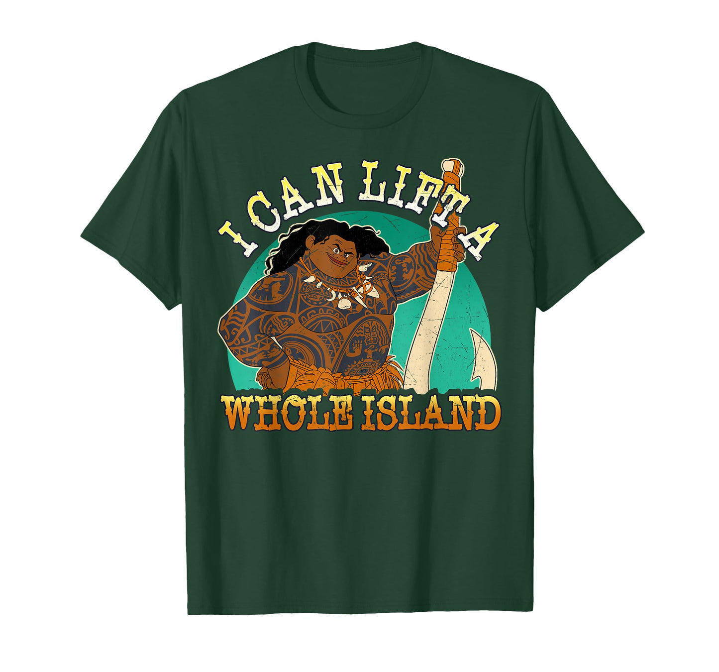 Disney Moana Maui I Can Lift A Whole Island Graphic T-Shirt T-Shirt