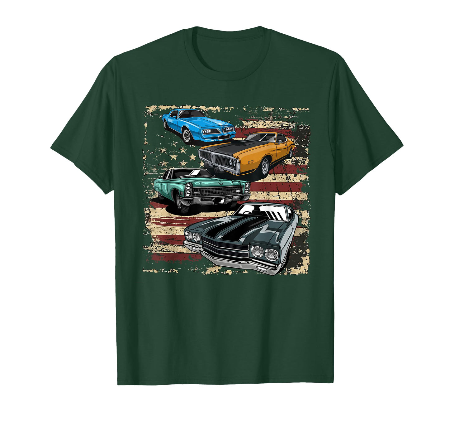 Classic Muscle Car Tee Retro Vintage American Muscle Car T-Shirt